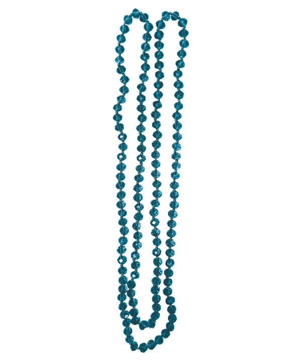 collier perles bleu